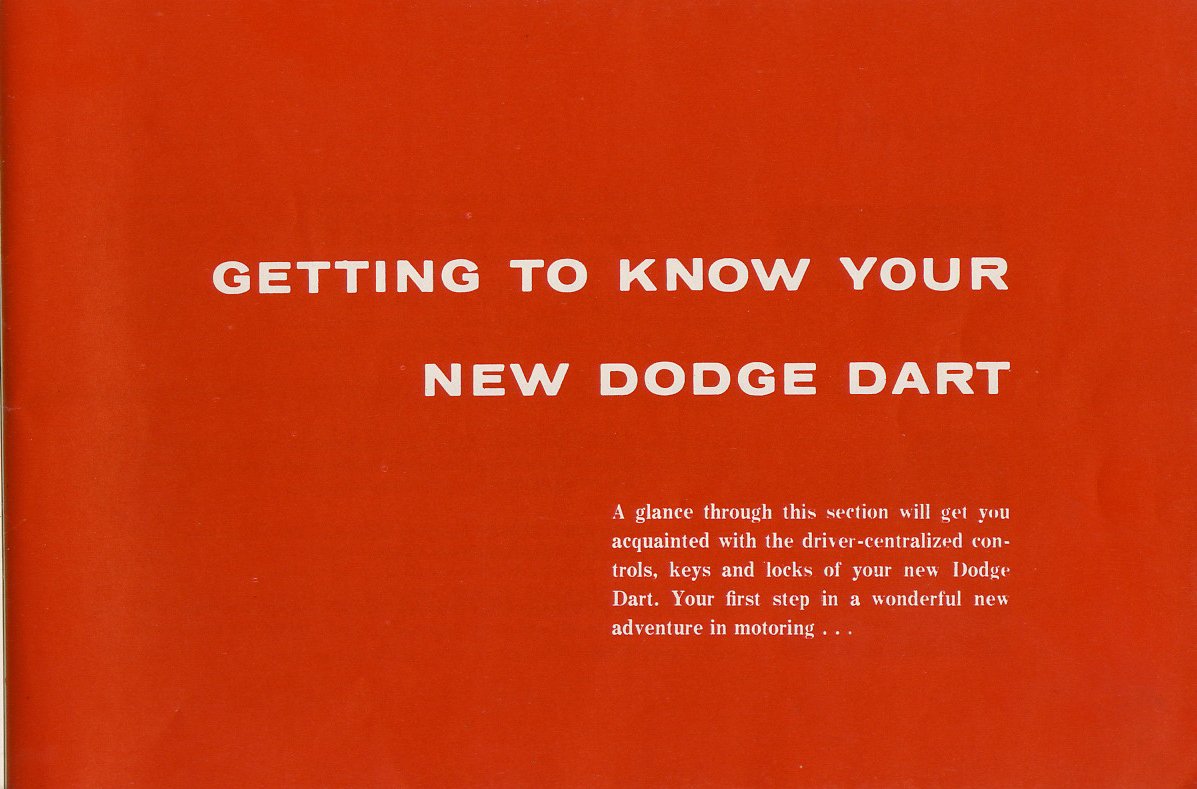 1960 Dodge Dart Owners Manual Page 55
